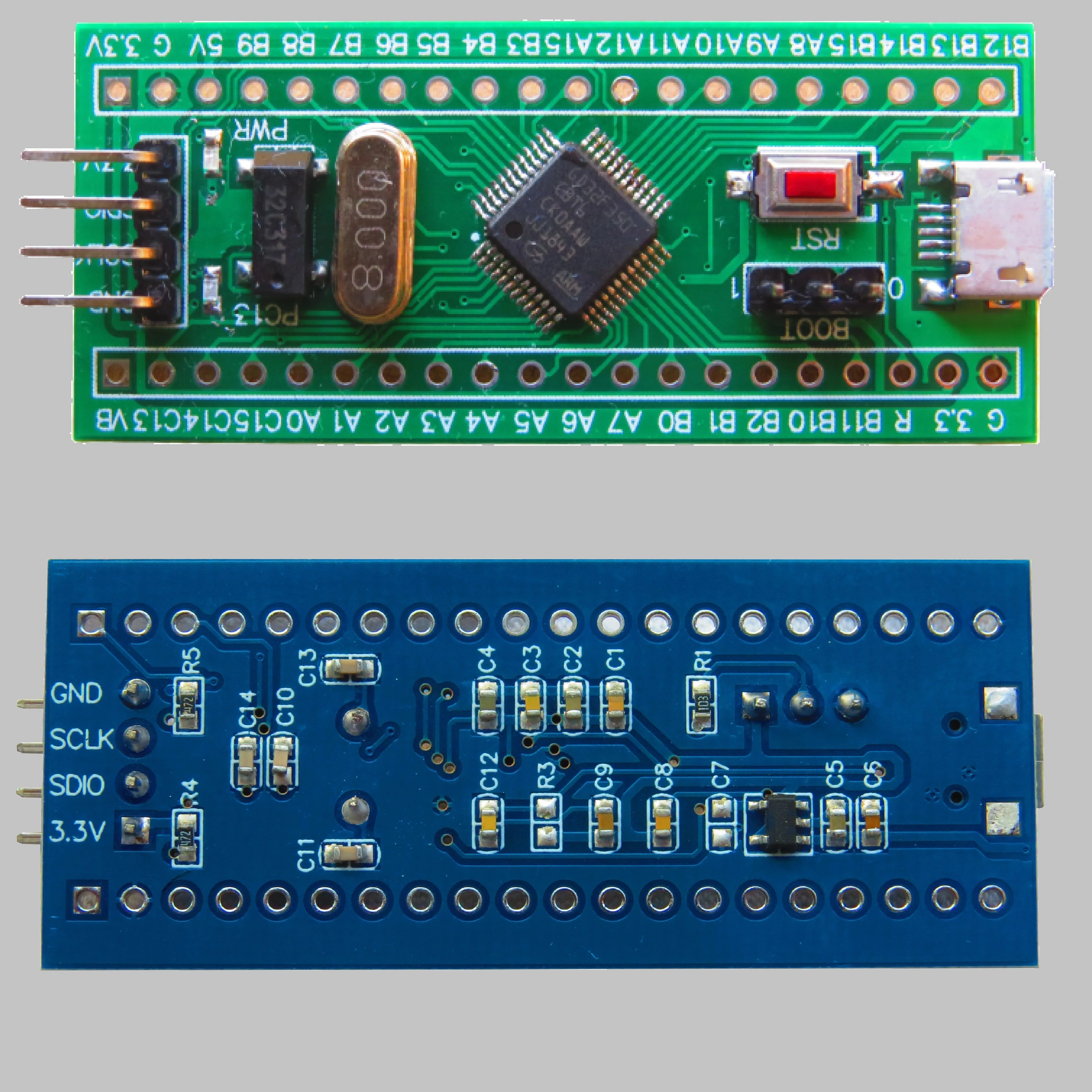 Материнская плата Gd32f350c8t6 M4 заменяет Stm3 с высокопроизводительной минимальной макетной платой системы F350