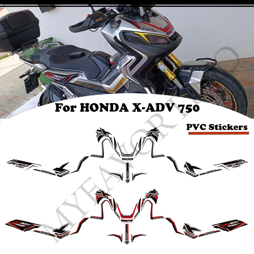 Мотоцикл X ADV для HONDA XADV X-ADV 750, наклейки на боковую панель, накладка на бак, защита топлива, обтекатель, эмблема, наклейки на корпус лобового стекла