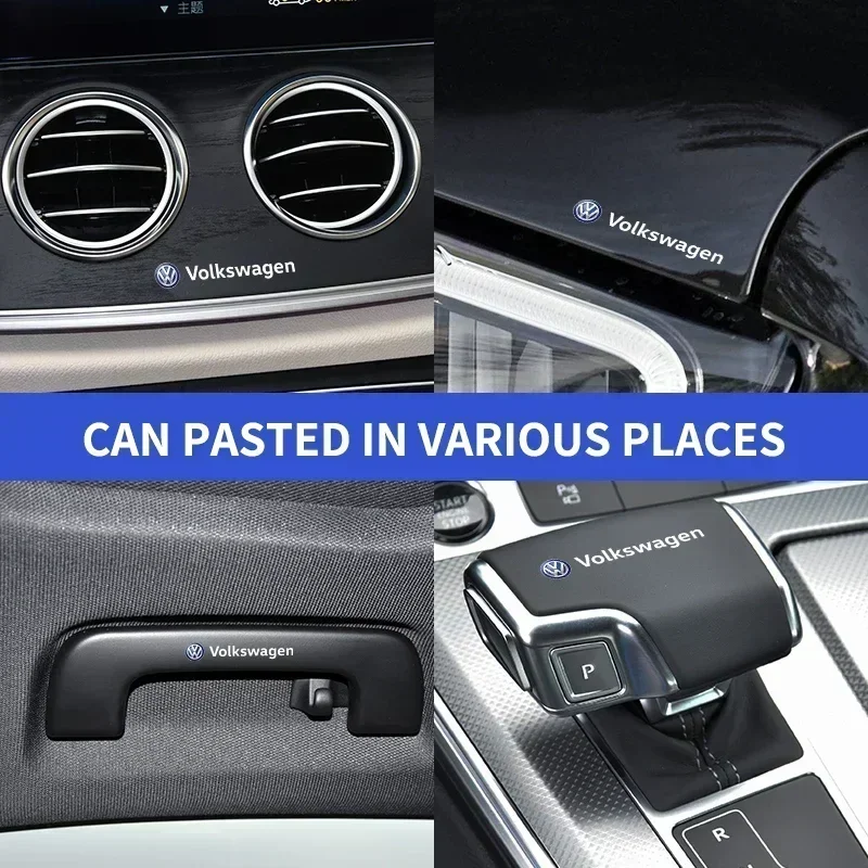 Фото Car Interior Steering Wheel Dashboard Central Stickers Badge For Volkswagen VW Touran Beetle Golf Passat Jetta Polo Bora CC №4