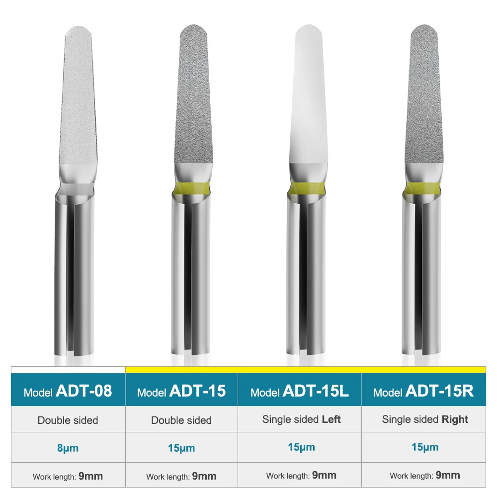 Фото ADT-Set Алмазные пилы D ental Slice/Stripping Tips EVA Ортодонтический наконечник InterD ental Grinding Reciprocate System №3