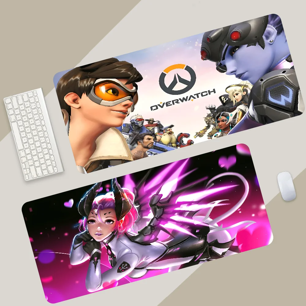 Фото Game O-Overwatch Mousepad Large Gaming Mouse Pad LockEdge Thickened Computer Keyboard Table Desk Mat №4