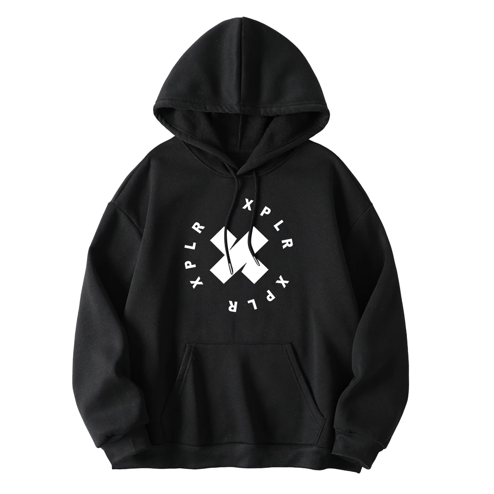 Толстовка Merch Harajuku Cetak Sam и Colby Pria Kaus Bertudung Api Pakaian Jalan Uniseks pullo70