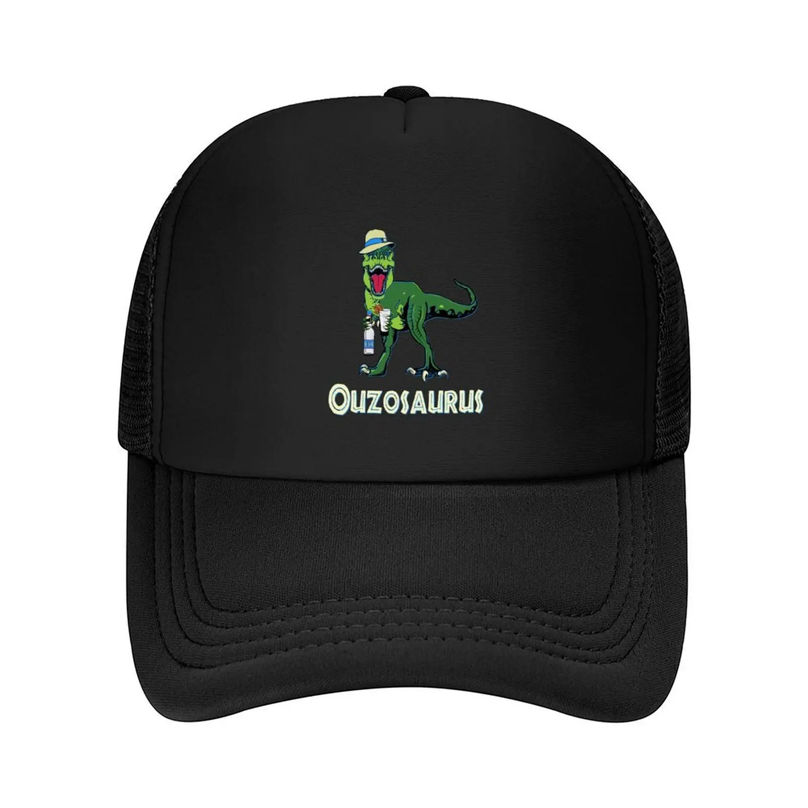 Ouzosaurus Rex Ouzo Dinosaur Ouzo Drinker Rex Бейсболка с графическим дизайном, дизайнерская кепка, милые шапки с термозащитным козырьком для мужчин и женщин