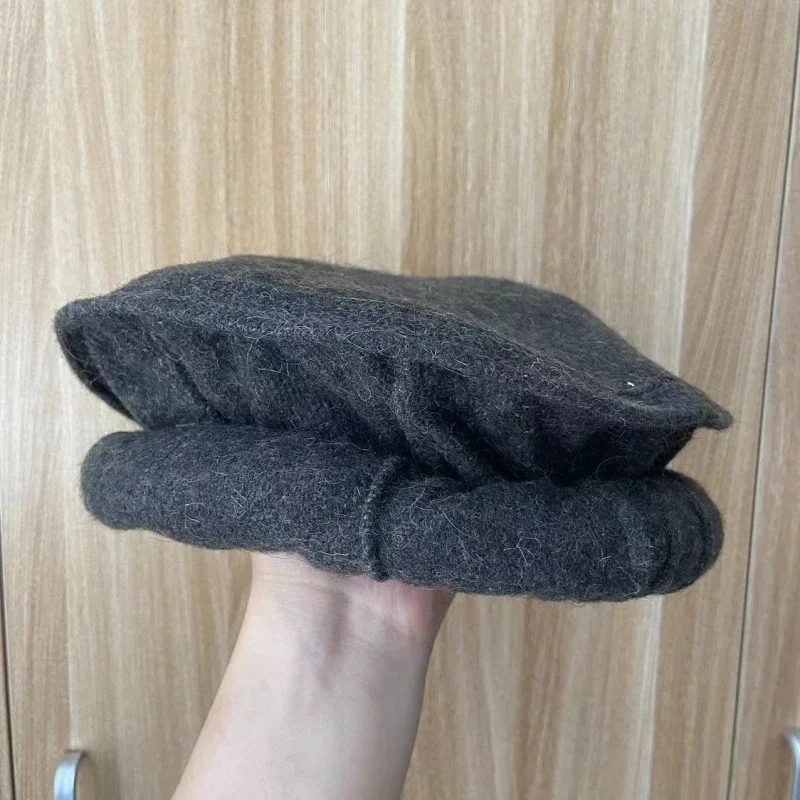Фото Афганский пакуль Afghani шляпа ручной работы мужская этническая кепка Chitrali Pakol Peshawari подарок 100% шерсть Topi женский Chitral Gilgit-Baltistan №2
