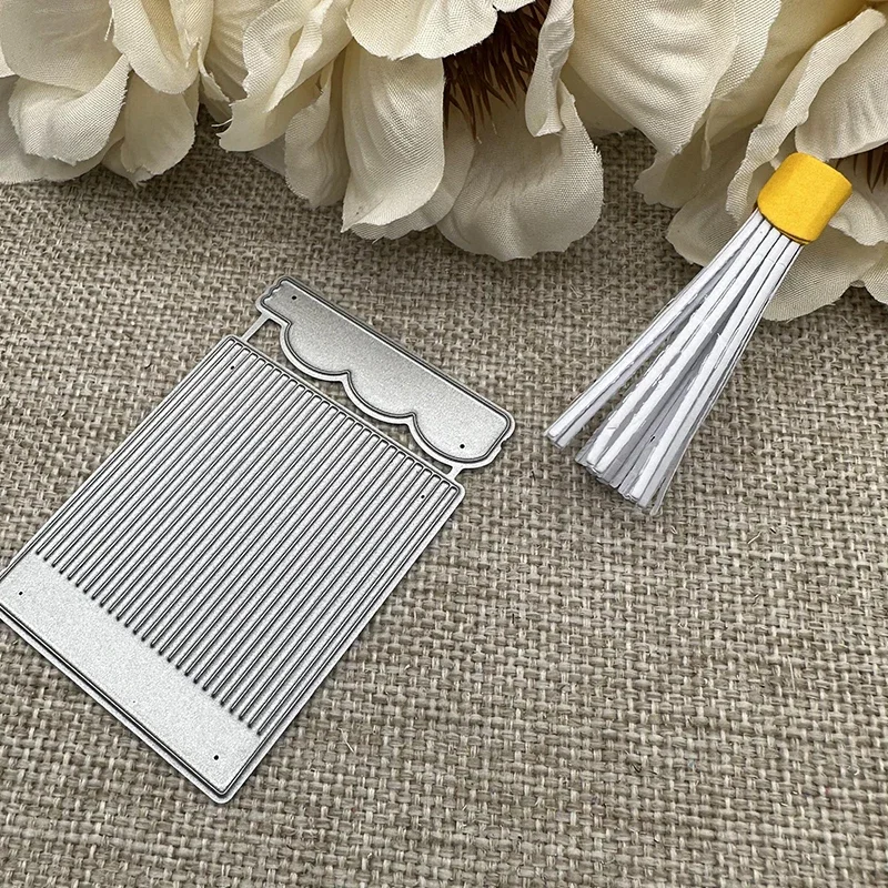 Украшение кисточки, металлические трафареты для резки, трафареты для DIY, скрапбукинг, декоративная форма для высечки ручной работы, шаблон