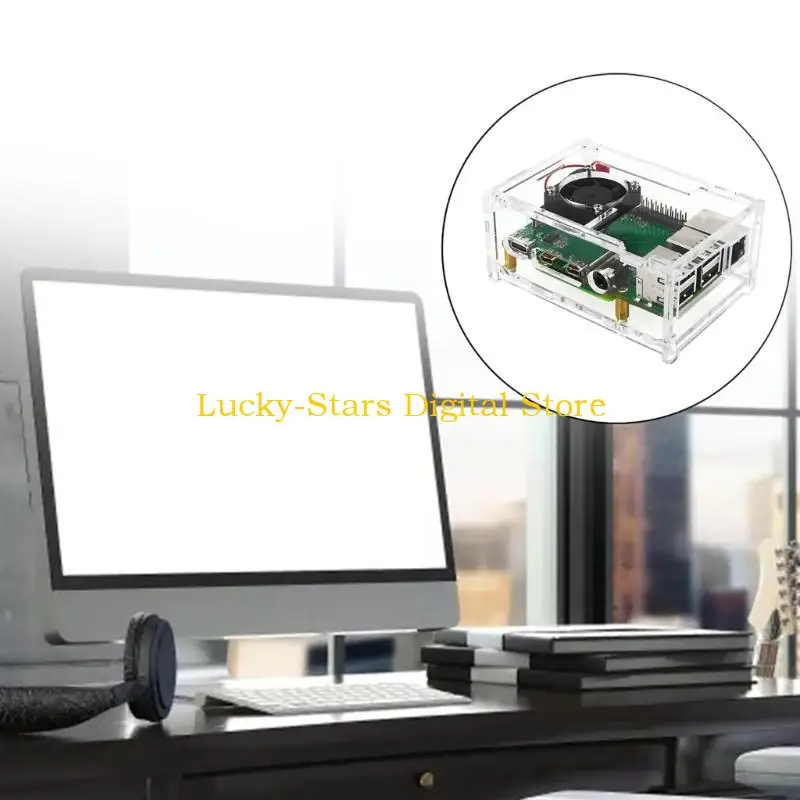 Фото T3ee forraspberrypi CM4 до PI4B Adapter Poard с RJ45Network USB -портами GPIO Интерфейсы охлаждающий вентилятор и корпус №2