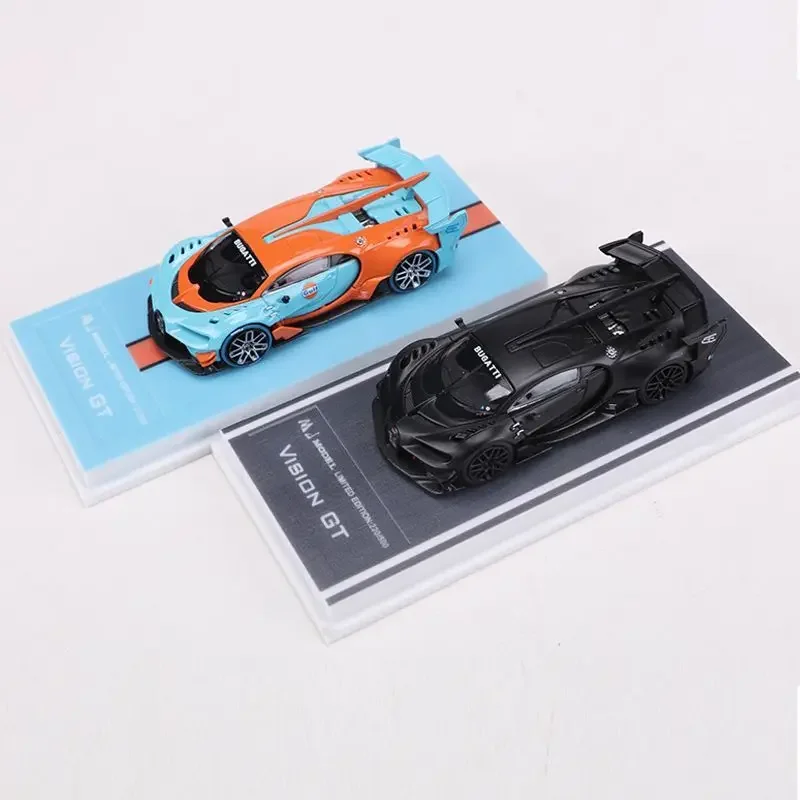 Фото MJ 1:64 Bugatti Vison GT Sports Car Bay/Darth Vader, краска, модель автомобиля из сплава, коллекция украшений №2