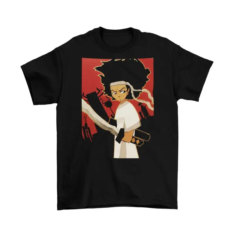 Футболка Samurai Jack Boondocks для взрослых, забавные размеры, хлопковая футболка с героями мультфильмов, новинка