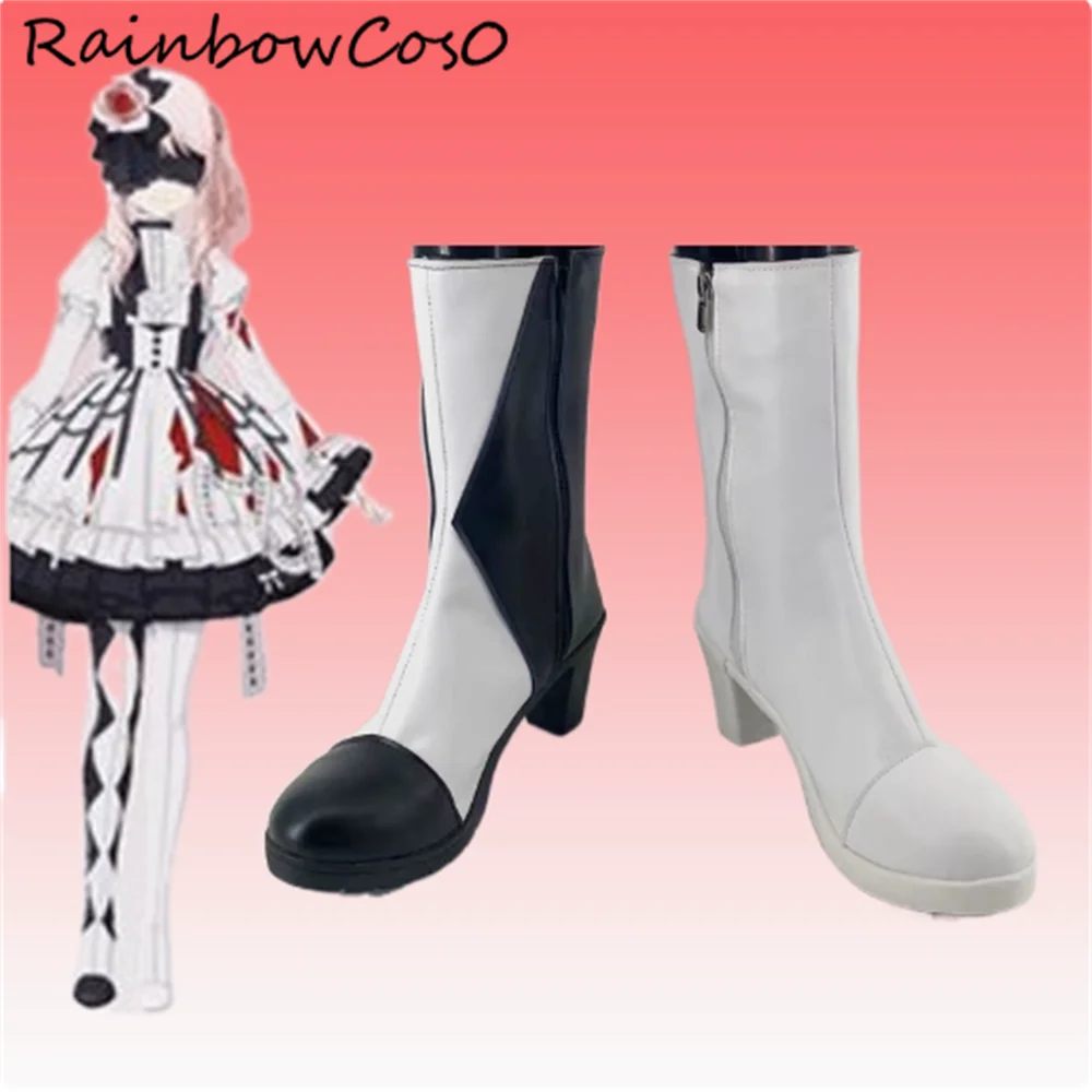 AKIYAMA MIZUKI Project Sekai Обувь для косплея Сапоги Игра Аниме Хэллоуин RainbowCos0 W4495