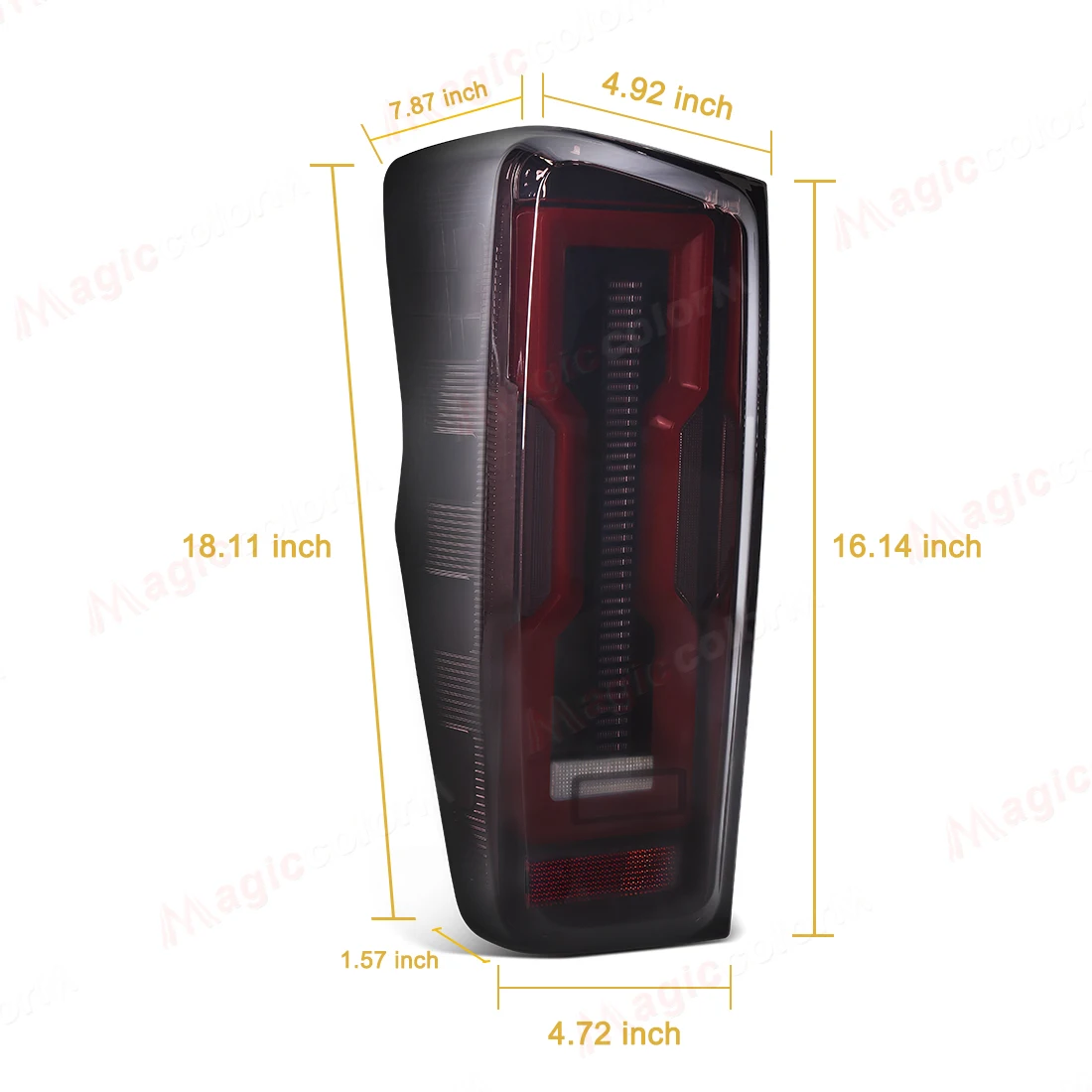 Фото Для Isuzu D-max Dmax RG01 Pickup 2020 2021 2022 задний светодиодный задний фонарь последовательный указатель поворота тормозной задний фонарь заднего хода 4 функции №3