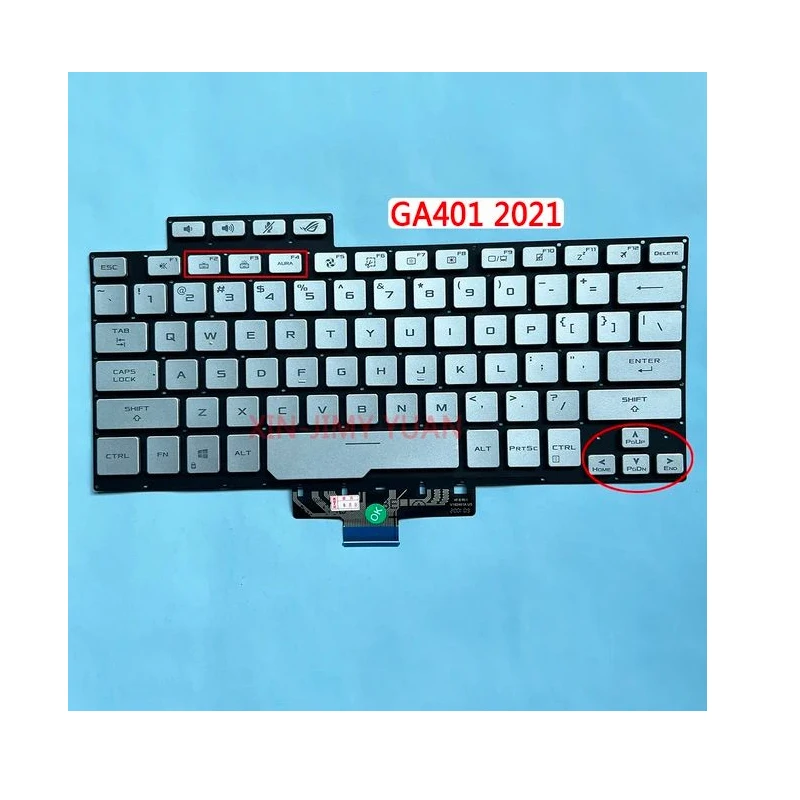 Фото Подсветка для ASUS ROG Zephyrus G14 GA401 GA401I GA401IV GA401U GA401M GA401QM, 2021 лет №2