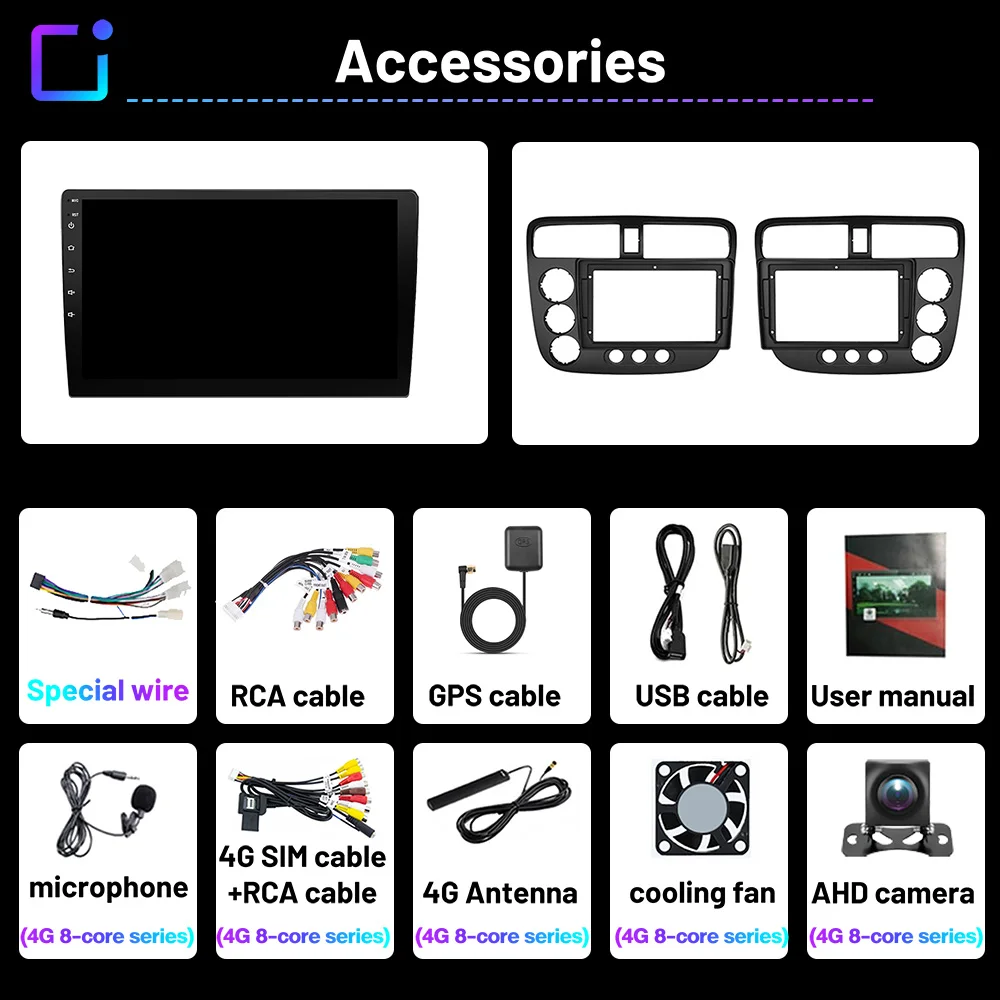 adio samochodowe odtwarzanie multimedialne dla Hondy Civic 7 2000-2006 Android Auto 2 Din Radio samochodowe Bluetooth Auto Radio (art.: 3920c6204d2e2) - 3920c6204d2e2