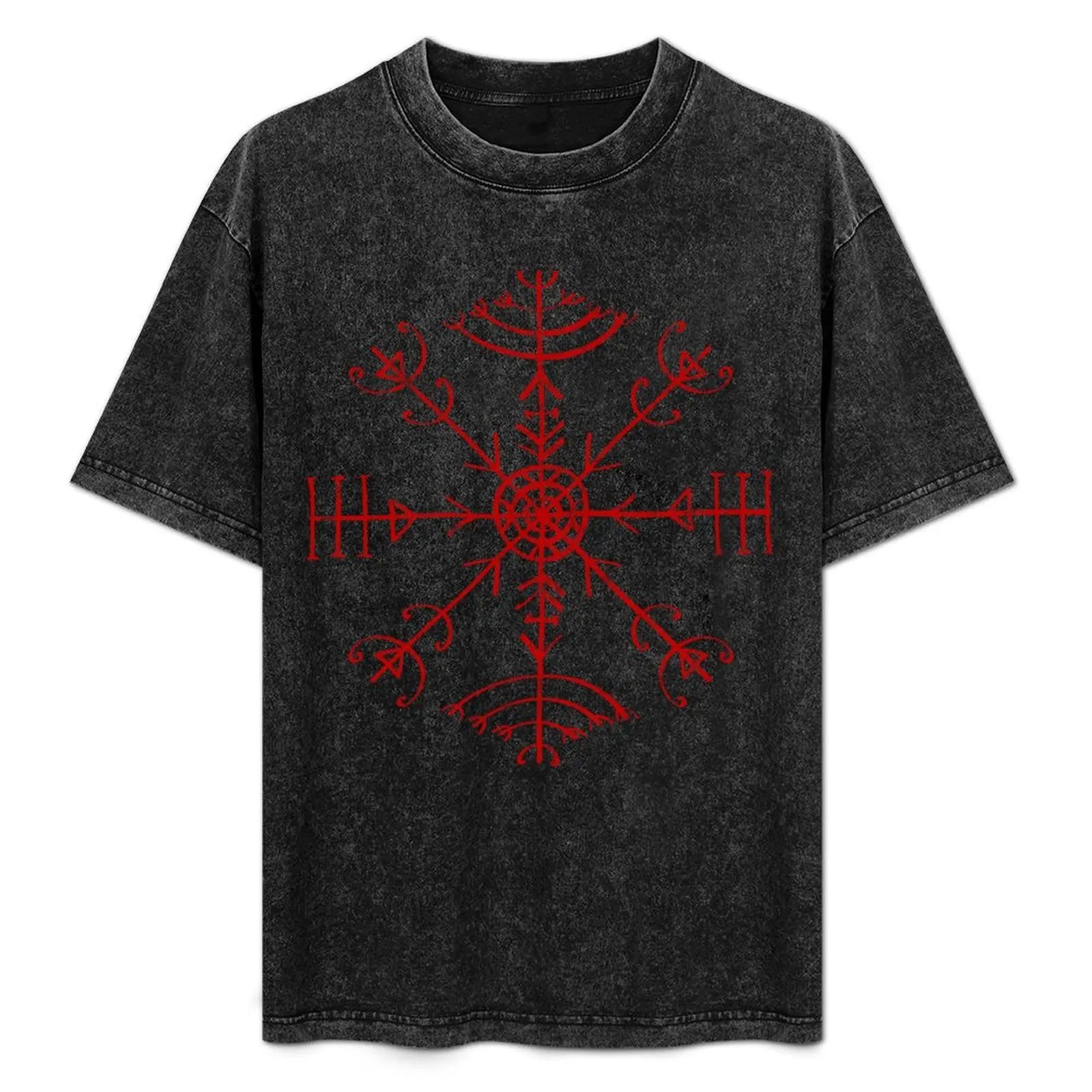 Футболка Veldismagn, Icelandic Bind Rune, Protection, Health and Good Luck, футболка большого размера с рисунком, кавайная одежда, одежда для мужчин