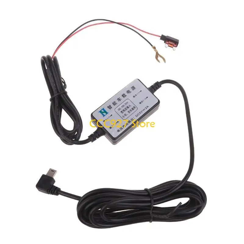 Фото B03F 3,4 млн. Автомобильная камера DVR Power Cable Adapter 5V/2A Mini USB источник питания USB №4