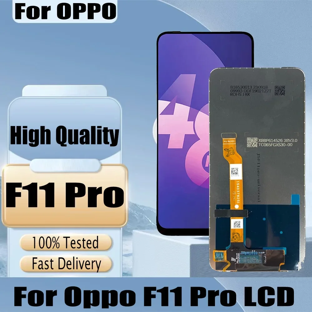 Фото Pop Высокое качество для OPPO F11 Pro ЖК-экран для OPPO F11Pro CPH1969 CPH2209 CPH1987 Детали в сборе ЖК-экрана №2