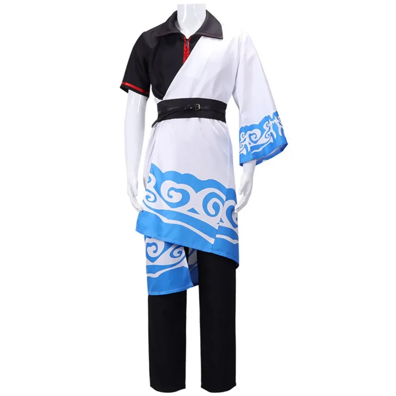 CyGintama костюмы для косплея Саката Гинтоки аниме косплей костюм кимоно Хэллоуин карнавал вечерние серебряная душа косплей костюм парики (art.: 3920d228d4102) - 3920d228d4102