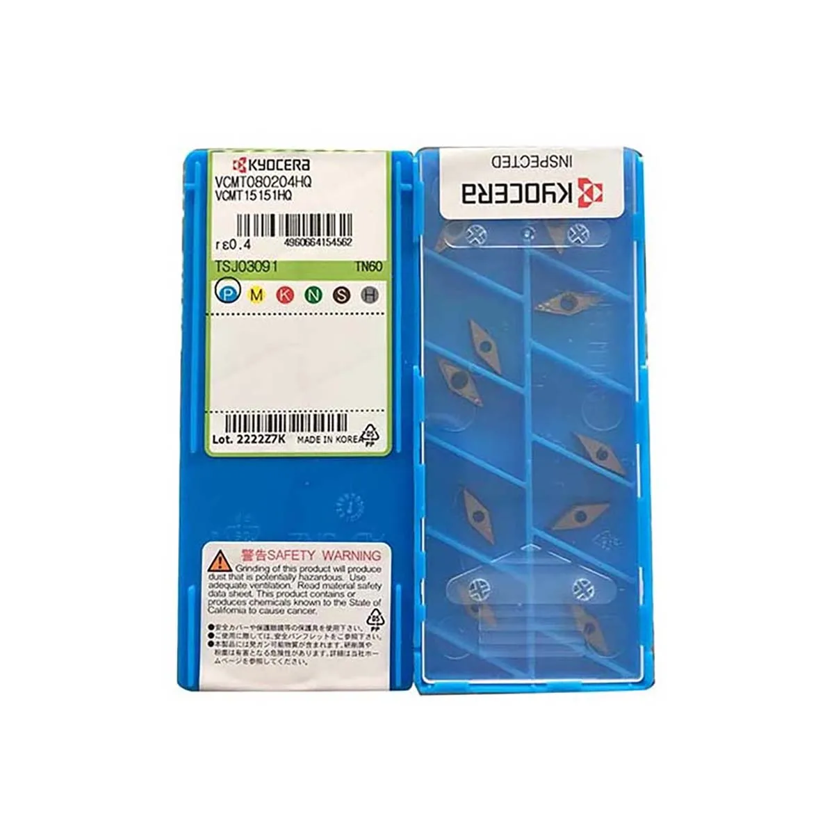 Kyocera оригинальные VCMT VCMT1604 VCMT160408HQ CA5525 VCMT160404HQ VCMT080204HQ VCMT080202HQ TN60 твердосплавные токарные пластины