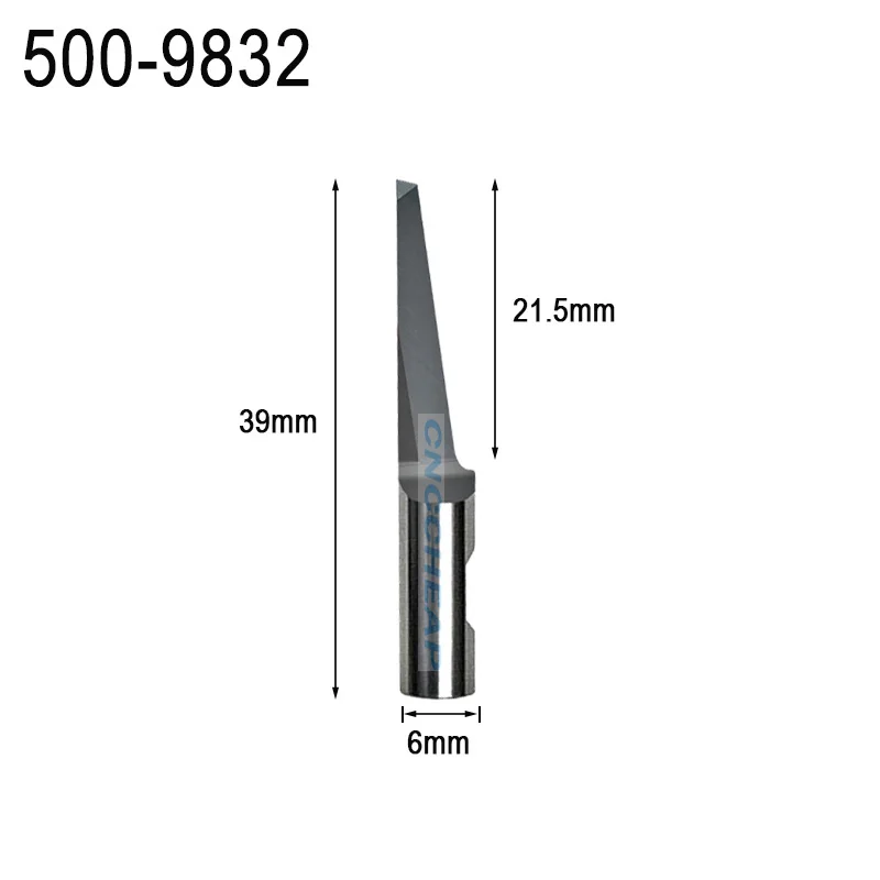 2 шт. Summa 500-9832 P0T нож с плоской точкой L20 T1,5 с круглым хвостовиком, осциллирующее лезвие
