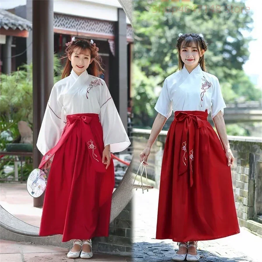 Traje Hanfu estilo chino традицион para mujer, платья bordados antiguos, conjuntospiezas, Ropa baile hadas