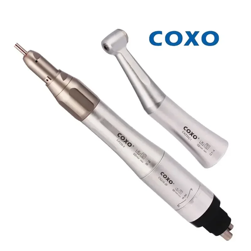 Фото COXO 235-M SET-4 Стоматологический внешний водный низкоскоростной наконечник с контругловым/воздушным двигателем/прямой наконечником Стоматологические инструменты №2