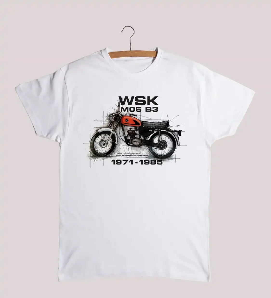Фото Швейцарская мотоциклетная футболка WSK M06 B3 Class ilcc Летняя Хлопковая мужская футболка с коротким рукавом и круглым вырезом, Новинка №3