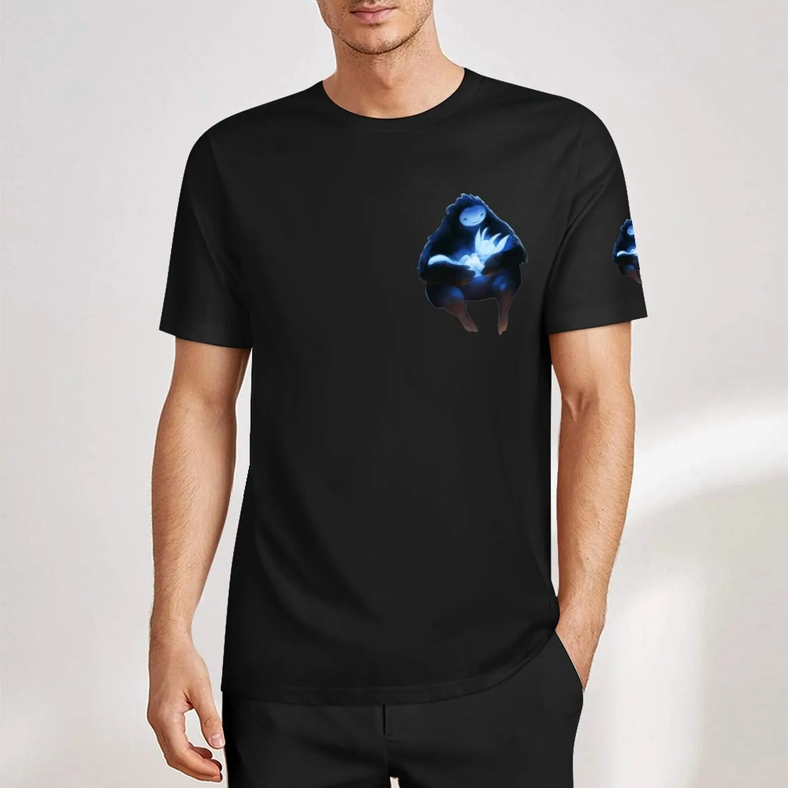 Фото Футболка Crewneck Ori And The Blind Forest Art для футболок, топ премиум-класса, домашний Графический размер США №4