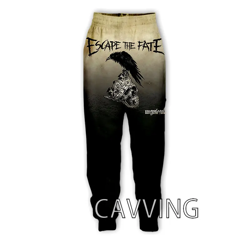 Фото CAVVING 3D принт Escape The Fate Rock повседневные брюки спортивные спортивные штаны прямые брюки спортивные штаны брюки для бега брюки №2