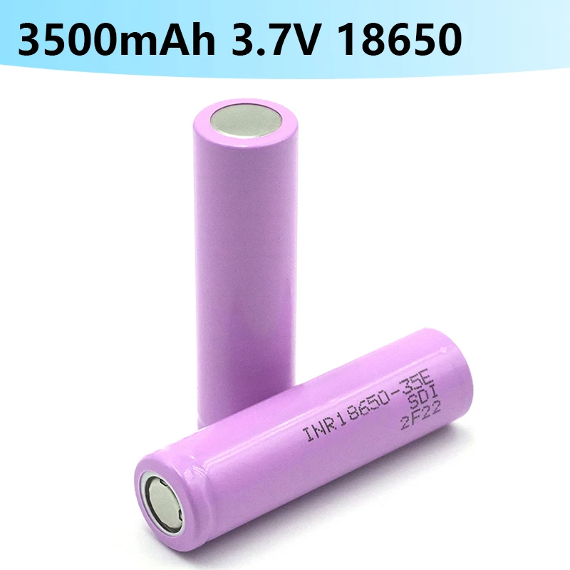 100% оригинальный 18650 Аккумулятор 3,7 в 3500 мАч INR 35E 20A литиевые аккумуляторные батареи для разрядки 18650 элементов электроинструментов