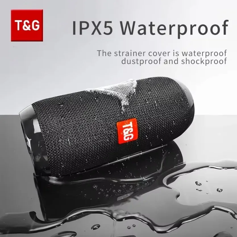 Pop Pop TG117 Портативный Bluetooth-динамик TWS Беспроводная двойная басовая уличная колонка Бумбокс FM AUX TF Карта Музыкальный плеер для кемпинга R