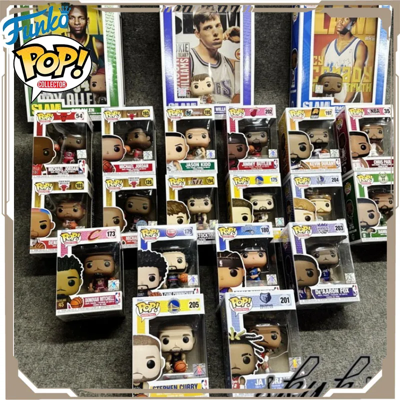 В наличии Funko Pop, оригинальная фигурка NBA Jordan Rodman Magician Kidd O'Neill Stockton Curry, игрушки для мальчиков и девочек, детский подарок