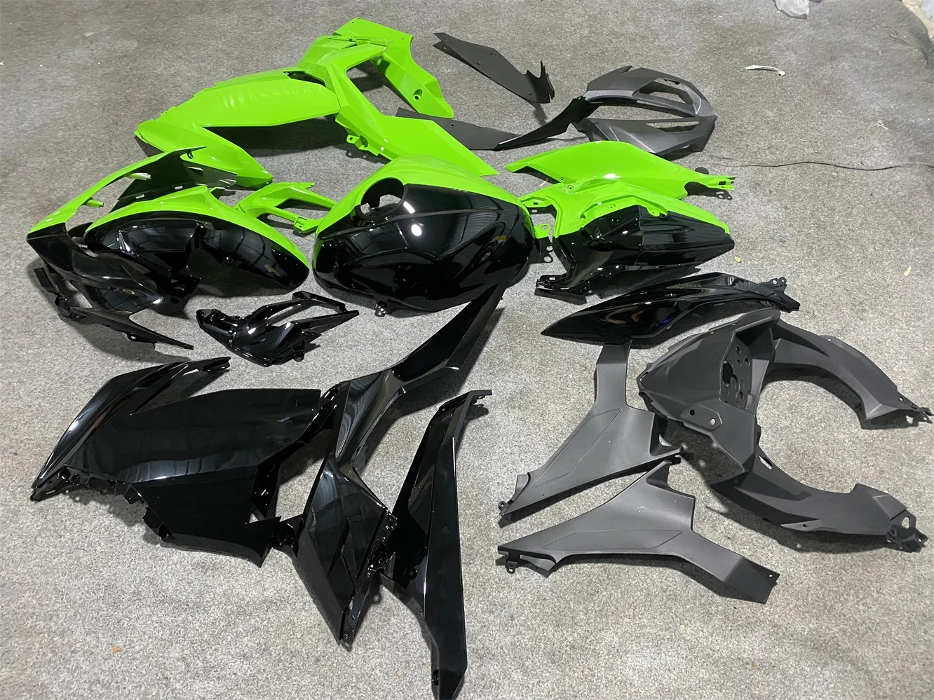 Фото Мотоцикл для NINJA 400 EX400 2018 2019 2020 2021 2022 2023 полные комплекты обтекателей ABS инъекционный пластик NINJA 400 обтекатель кузова №3
