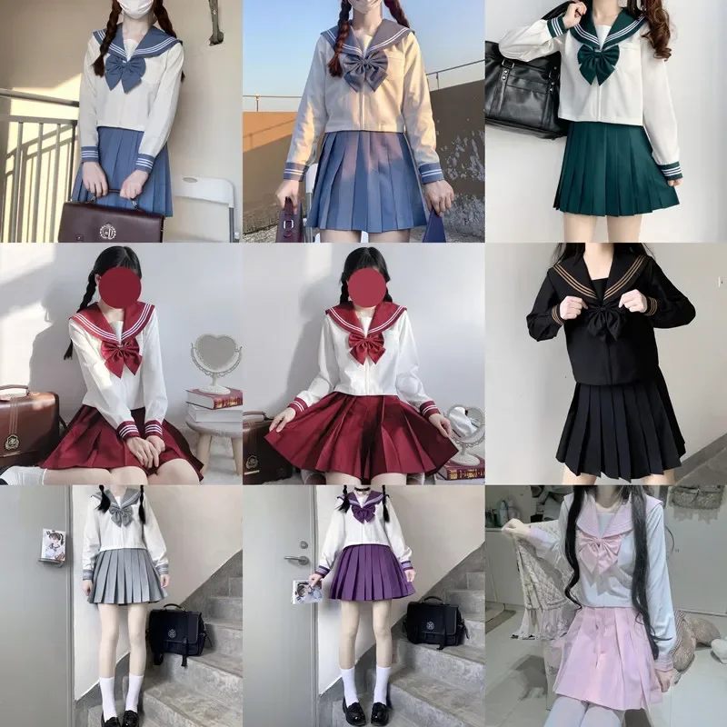 Японская школьная форма s-xxl JK, школьная форма для девочек, красный костюм, женский сексуальный костюм JK, куртка моряка, плиссированная юбка MN7 (art.: 3920cc0a68537) - 3920cc0a68537