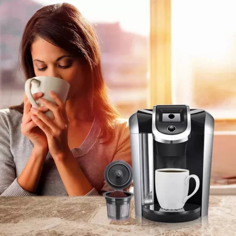 Фото Многоразовый фильтр для кофе K-Cup, запасные части и аксессуары для фильтров для чая/кофе, полицейский кофе Cafeteira №3