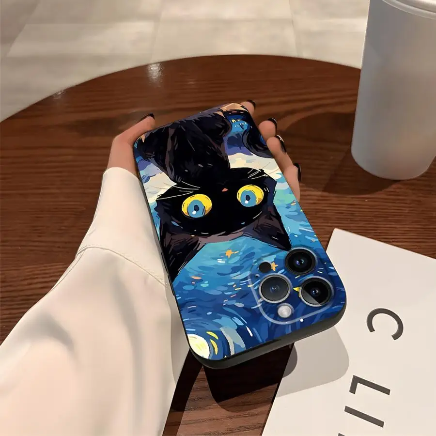 Фото Чехол Van Gogh Art для iPhone 17 16 Pro Max 17Air SE 13 Mini 15 Plus 7 8 14 X XS XR 11 12 Мягкая задняя крышка для телефона №2