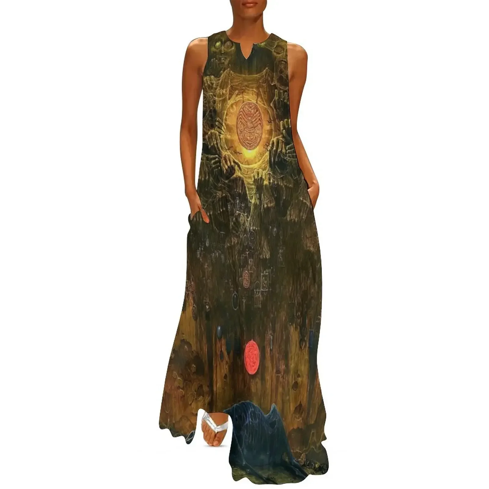zdzislaw beksinski произведение искусства, принты zdzislaw beksinski, zdzis?aw beksiński художественный стиль Длинное платье Пляжные наряды для женщин Платье