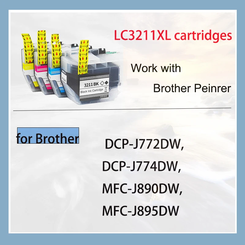 Фото Vilaxh LC 3211 для картриджей Brother DCP-J772DW LC3211 DCP-J774DW MFC-J890DW MFC-J895DW принтер LC3211 №3