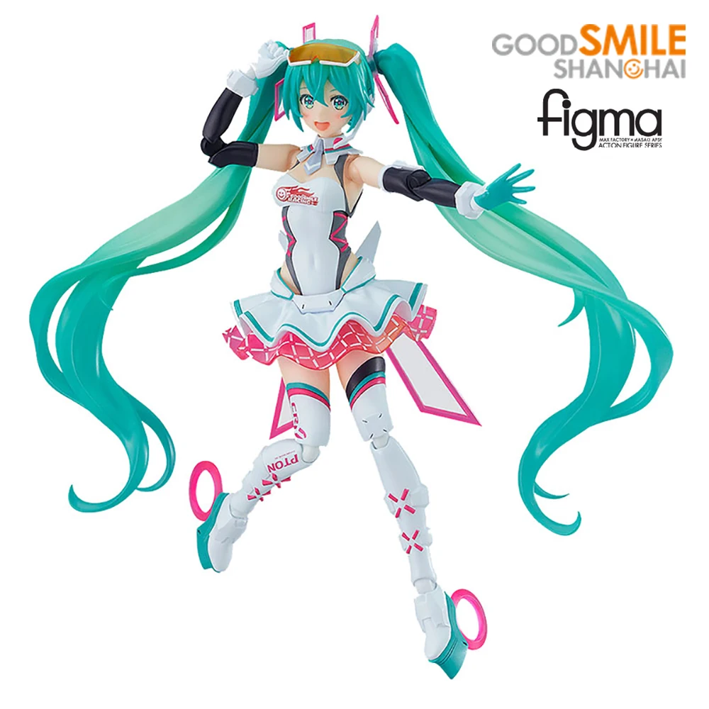 Фабрика Good Smile Max, Figma груша хатсунэ Мику, гоночный Мику 2022 Ver. Оригинальная Коллекционная модель Аниме фигурки экшн-игрушки