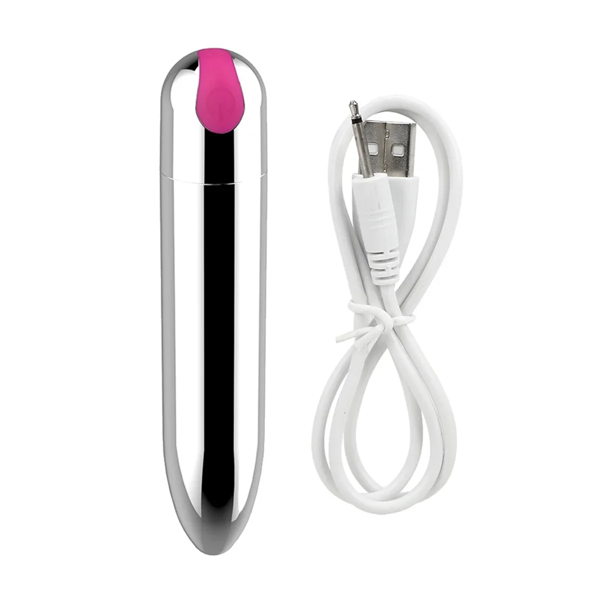 Фото Мини-вибратор-пуля, 10 скоростей, МОЩНАЯ ВИБРАЦИЯ, зарядка от USB, массажер точки G, игрушка для взрослых №4