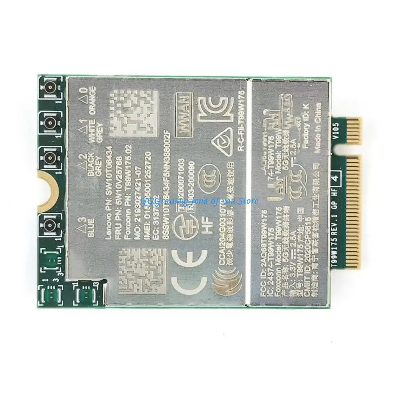 Фото H9EB T99W175 M.2 Беспроводная сетевая карта 5W10V25768 для ноутбуков T14S X13 Увеличивает характеристики №2