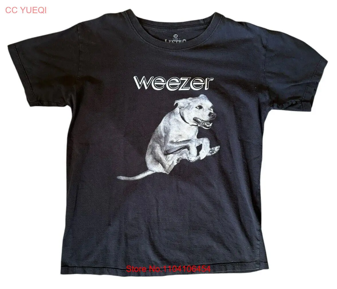 Футболка Weezer Raditude Dog, мужская, средний размер, черная, редкая Y2K