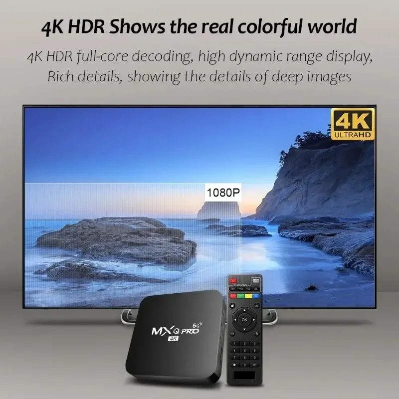 Фото MXQ-PRO 5G TV Box 4K HD Android 10.0 Smart TV Box 2,4/5G Dual-WIFI 3D-видео медиаплеер Домашний кинотеатр ТВ-приставка №4
