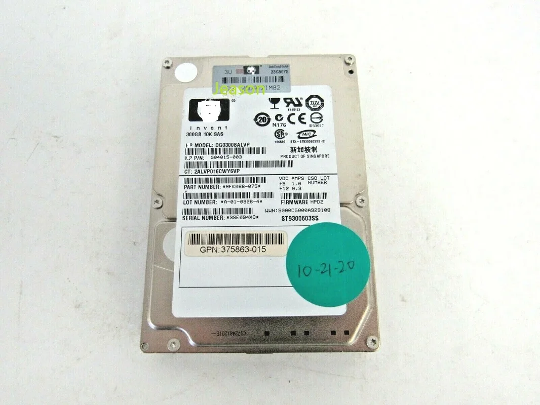 Для H-P 504015-003 Seagate ST9300603SS 300GB 10000RPM SAS-2 16MB кэш 2,5 