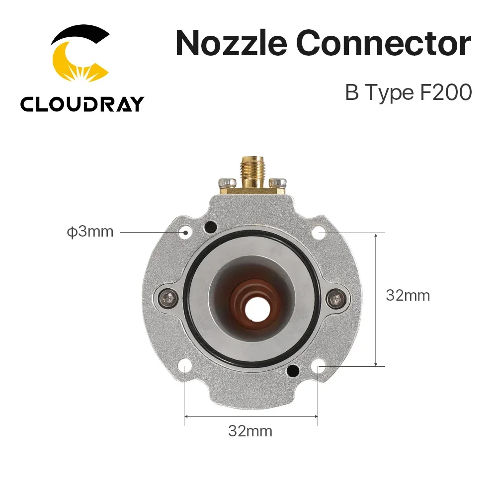 Разъем для оптоволоконного лазерного сопла Cloudray 3D Type B для лазерной головки BM109 (art.: 3920cda7de914) - 3920cda7de914