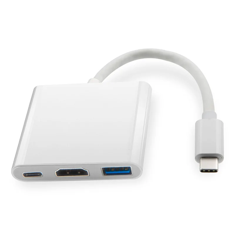 Адаптер для зарядки 3 в 1, USB 3,0 PD, HDMI 4K