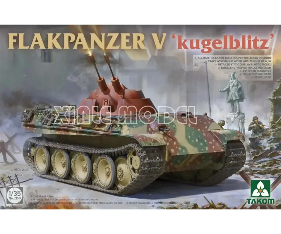 Модель TAKOM, игрушки «сделай сам», комплект масштабной модели 2150, Panzerkampfwagen V Panther, антиавиационный танк