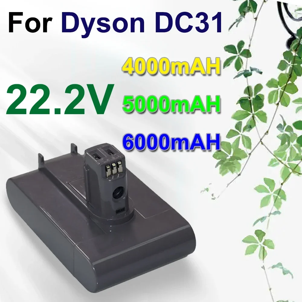 Литий-ионный аккумулятор для пылесоса Dyson DC35, DC45 DC31, DC34, DC44, DC31 Animal DC35 Animal 6 Ач, 22,2 в, 6000 мАч