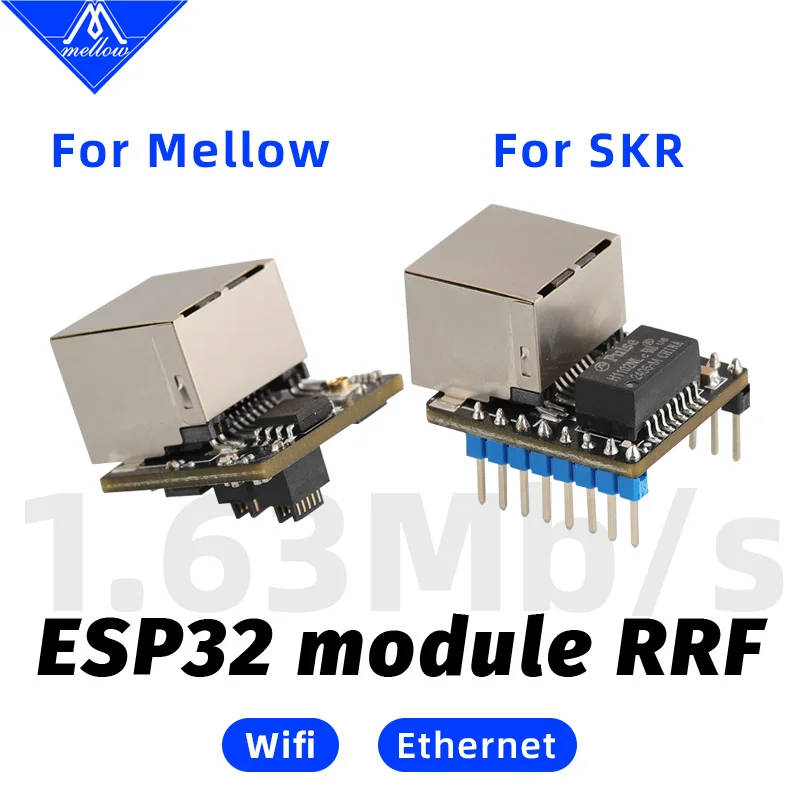 Mellow 1 шт. FLY NetFlex плата Wi-Fi ESP32/плата Ethernet 1,7 м/с RepRap прошивка RRF Duet Wi-Fi для E3 V2 Super 8 SKR 2 Octopus