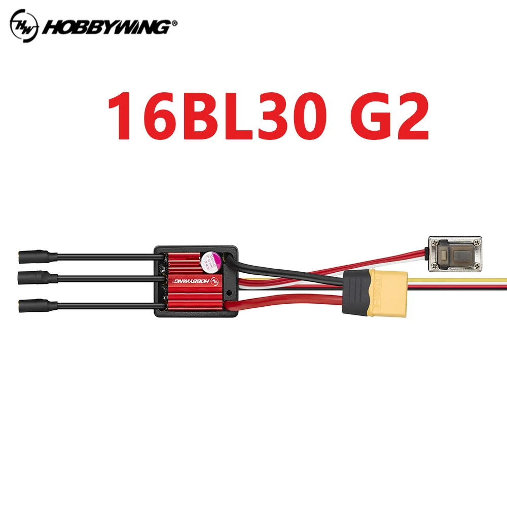 Новинка 2025 года Hobbywing QuicRun WP 16BL30 G2 30A ESC, бесщеточный, без датчика для радиоуправляемого автомобиля 116 118 (art.: 3920cded23f3c) - 3920cded23f3c