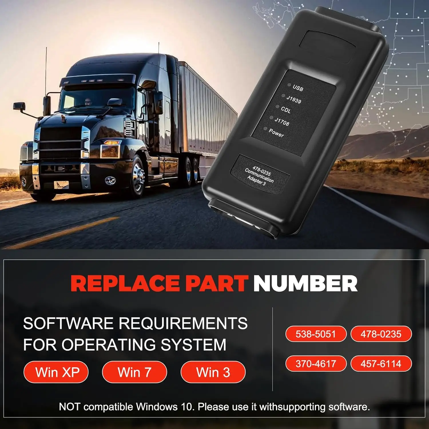 Фото 478-0235 ET4 Communication Adapter 3 Tool 538-5051 ET-4 IV Diagnostic 2019C Version for Caterpillar Heavy Equipment Excavator №3