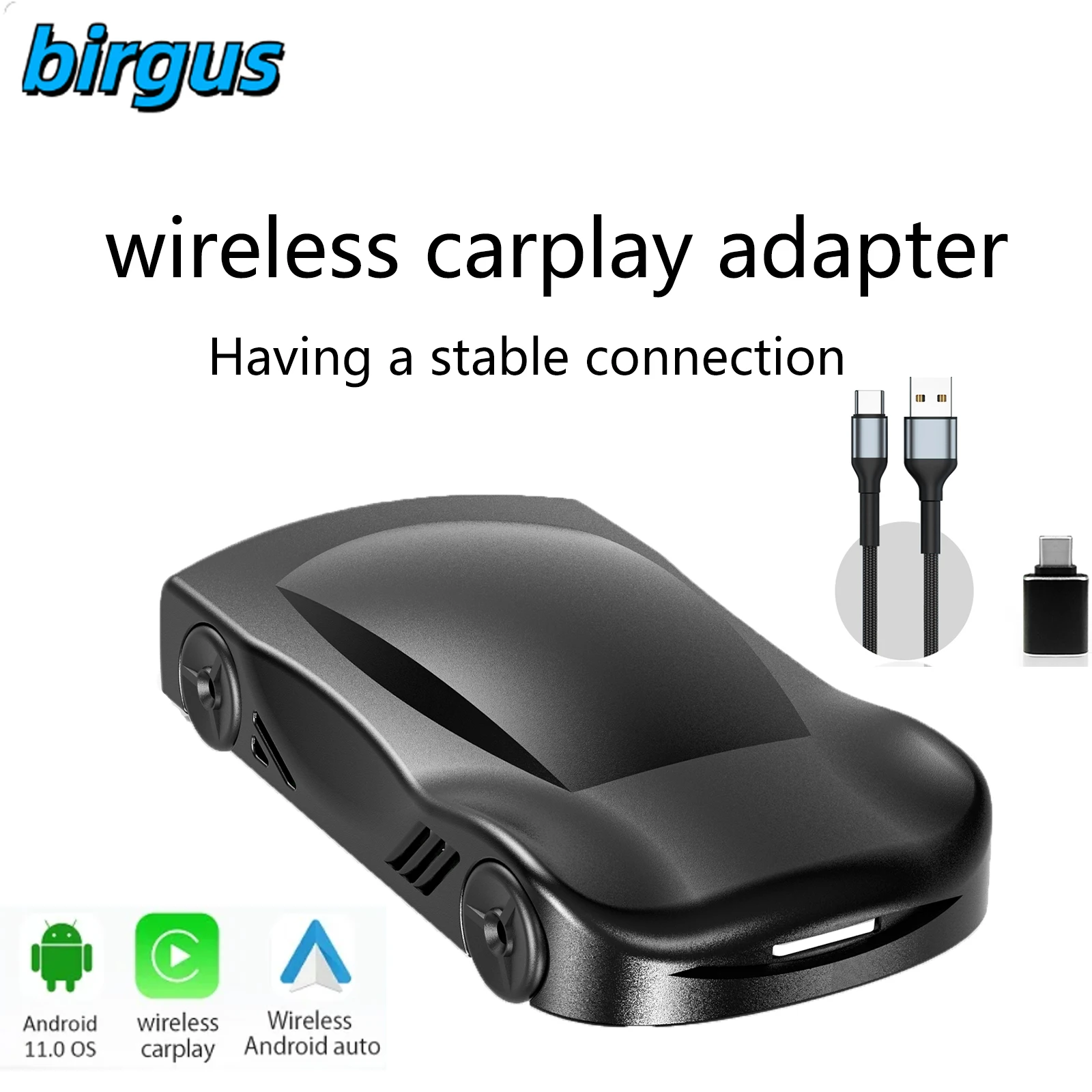 Беспроводной адаптер для Carplay, 5 в 1, Bluetooth 5,0, Wi-Fi, 5,8 ГГц